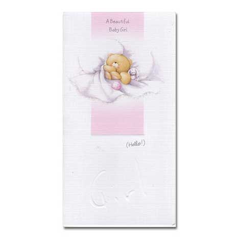 Baby Girl Forever Friends Card